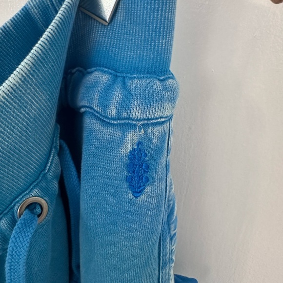 Free people movement Blue Wide Leg Cargo style Sweatpants Size Small - Picture 7 of 7
